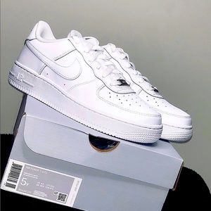 Never Worn All White Nike Air Force 1s